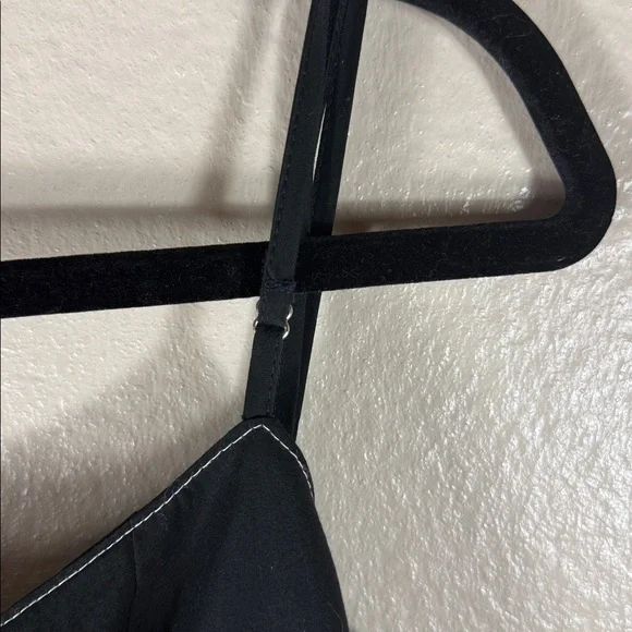 Ciao Lucia Deia Black Cotton Tie Back Midi Dress - Picture 11 of 11